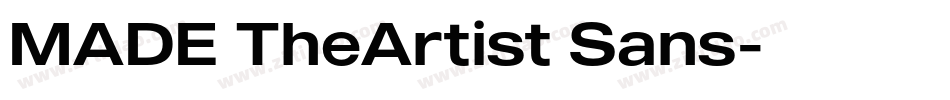 MADE TheArtist Sans字体转换